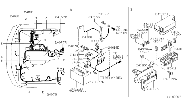 Nissan K24 Propane Parts Diagram 2