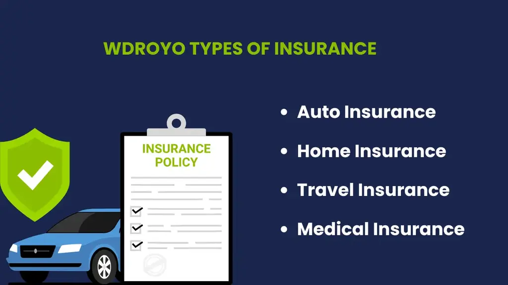 WDROYO types of insurance policies