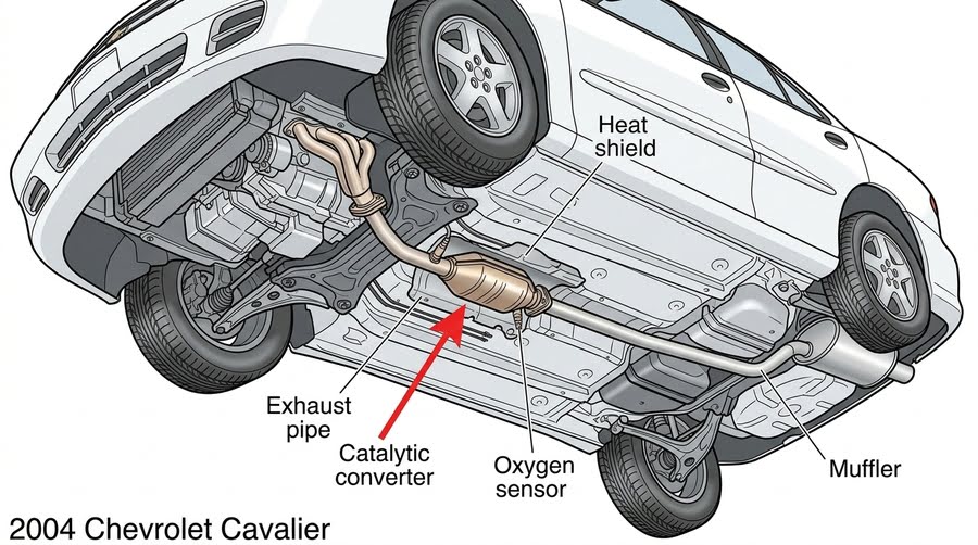 Where is the Catalytic Converter Located on a Chevy Cavalier